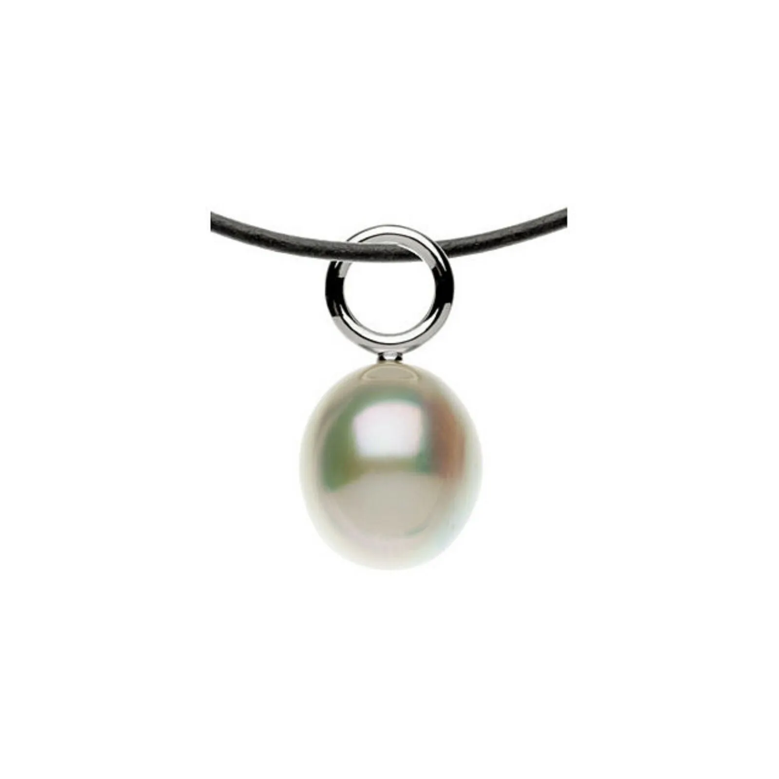 14KT White Gold 14mm Paspaley Pearl Simple Pendant Charm