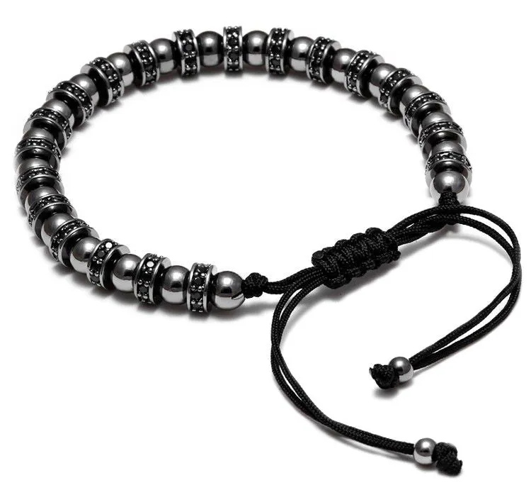 18K Plated CZ Diamond Stopper with 6mm Balls