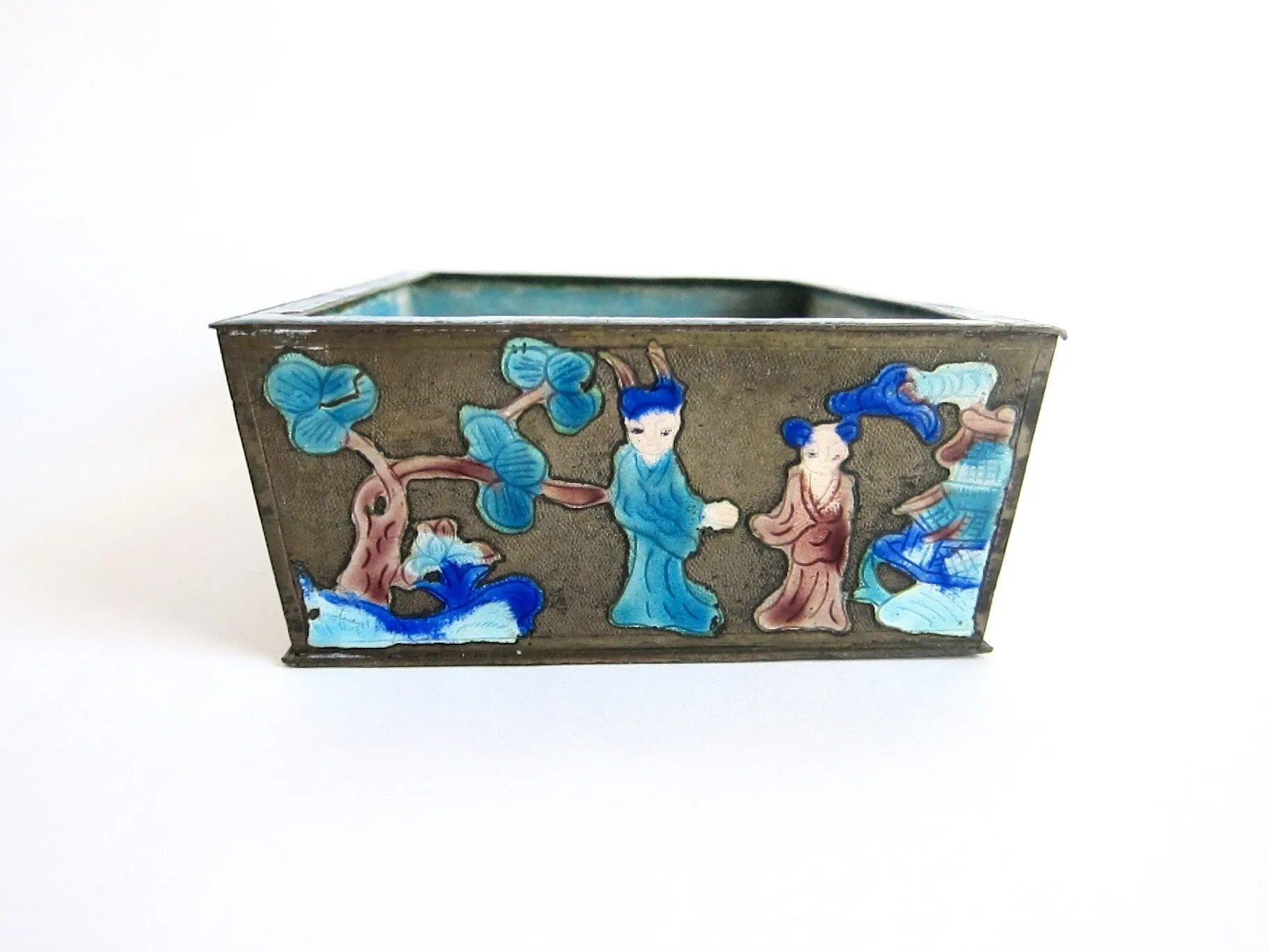 1920s Chinese Cloisonne Bonsai Planter