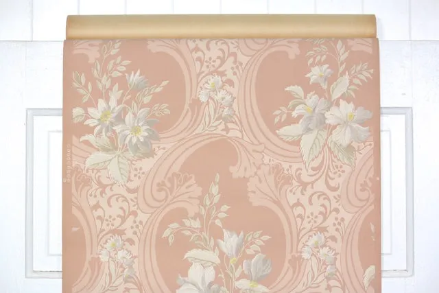 1940s Floral Vintage Wallpaper