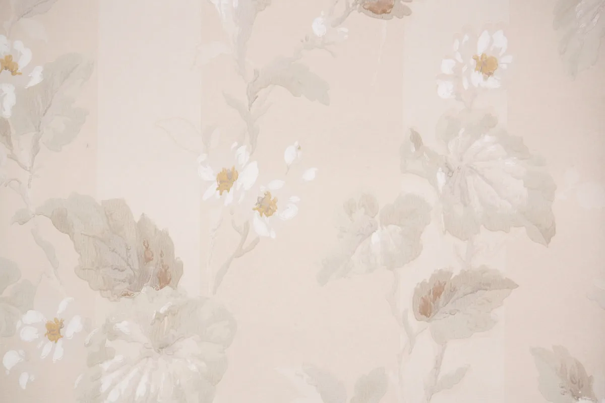 1940s Floral Vintage Wallpaper