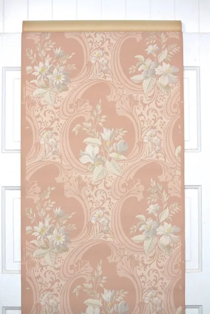 1940s Floral Vintage Wallpaper