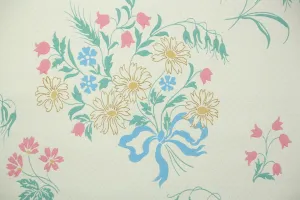 1940s Floral Vintage Wallpaper