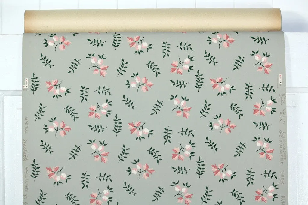 1950s Floral Vintage Wallpaper