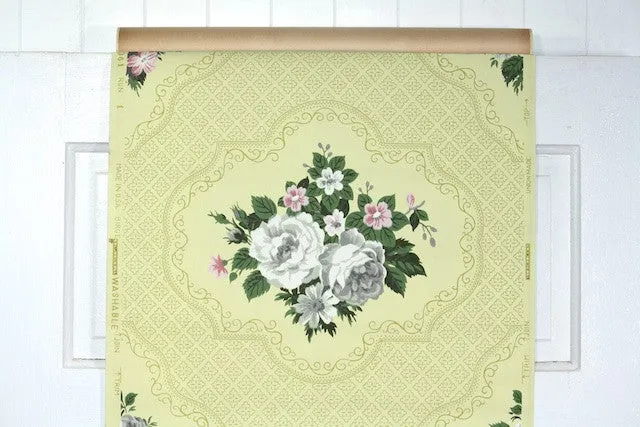 1950s Floral Vintage Wallpaper