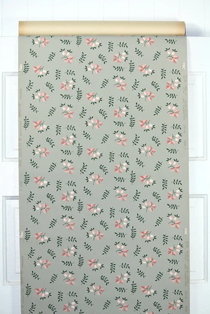 1950s Floral Vintage Wallpaper