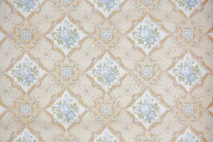 1960s Floral Vintage Wallpaper