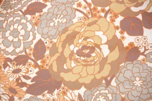 1970s Floral Vintage Wallpaper
