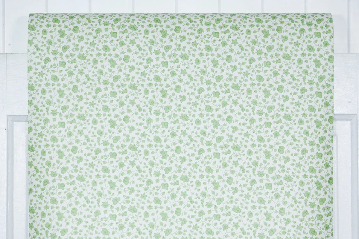 1970s Floral Vintage Wallpaper