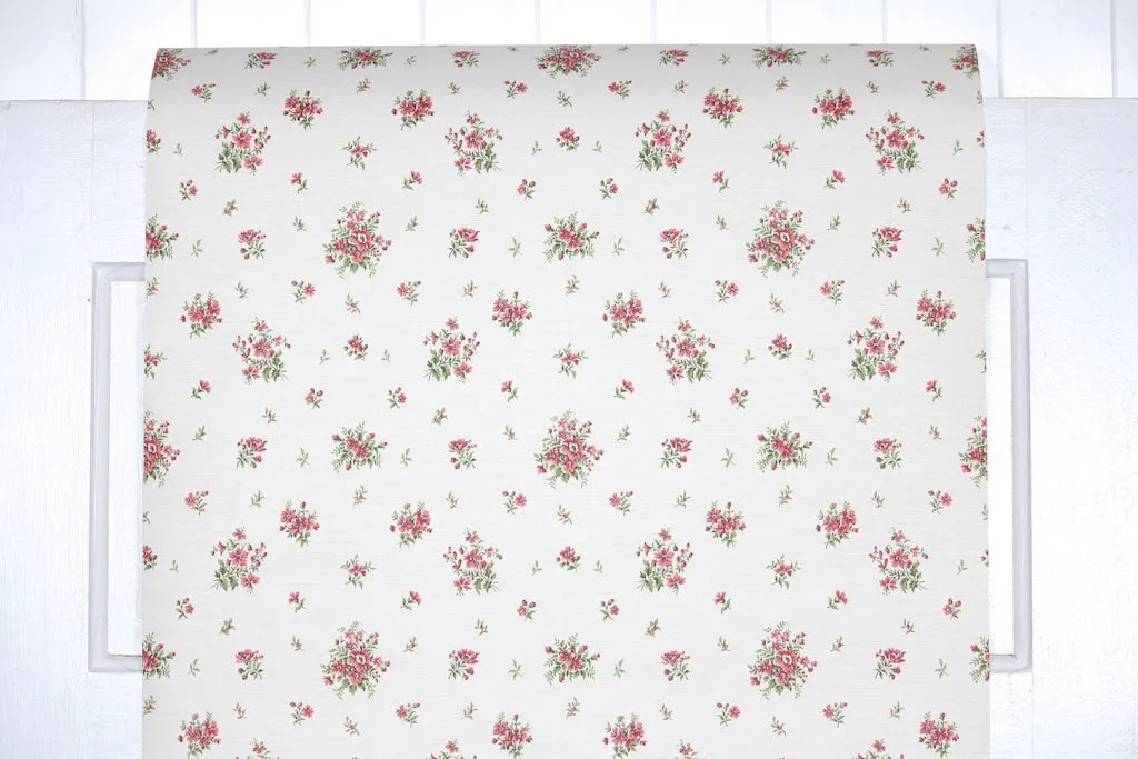 1970s Floral Vintage Wallpaper