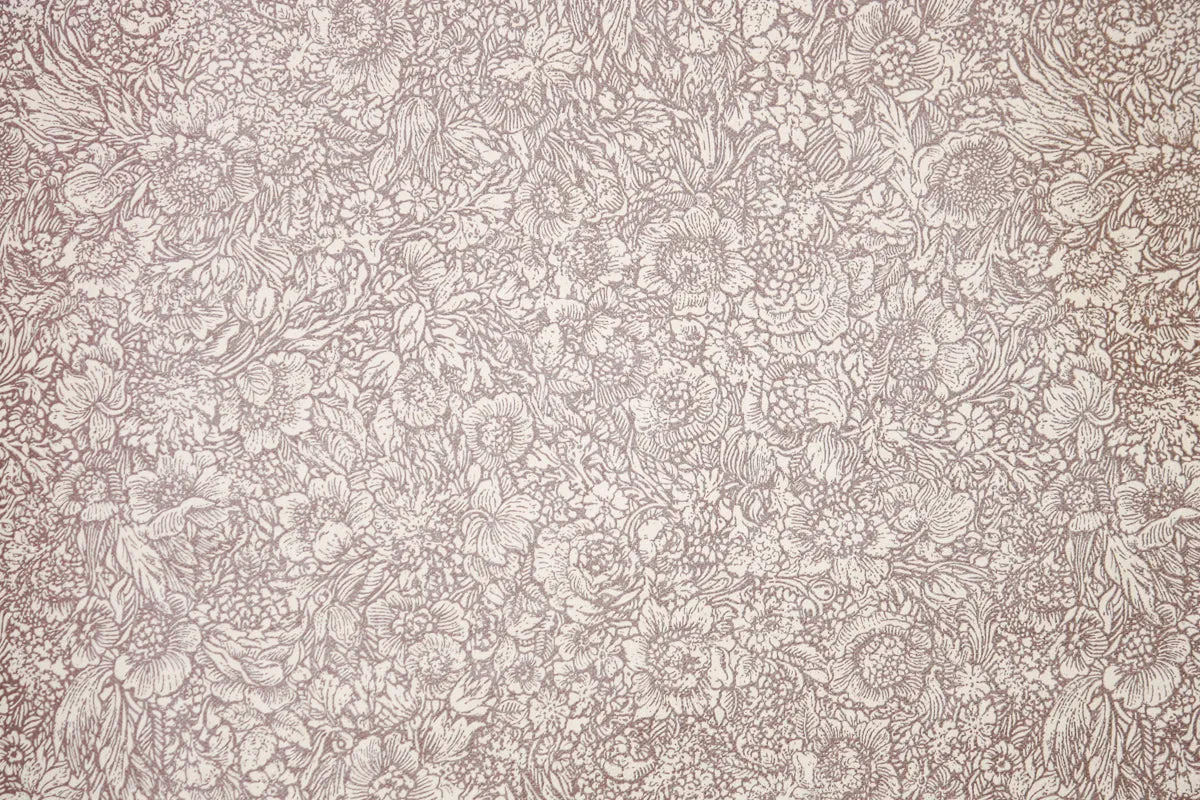 1970s Floral Vintage Wallpaper