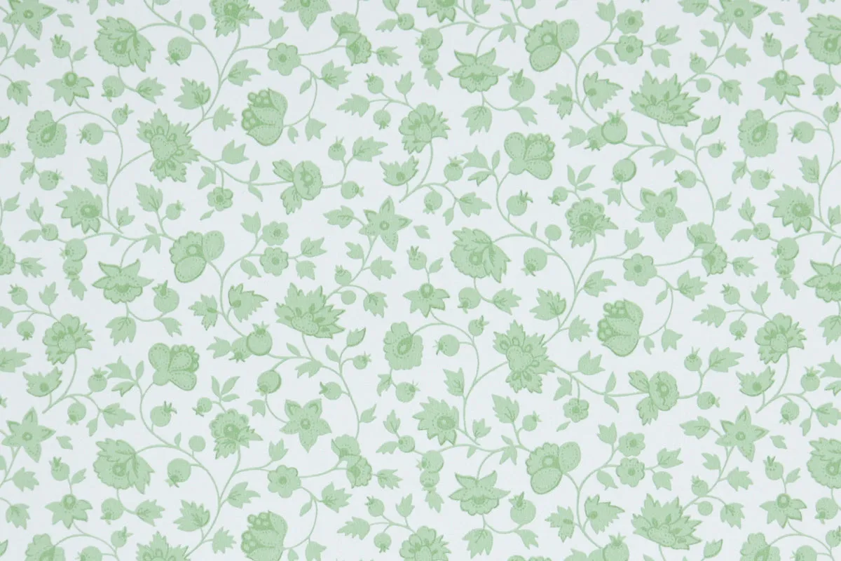 1970s Floral Vintage Wallpaper