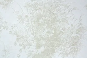 1980s Floral Vintage Wallpaper
