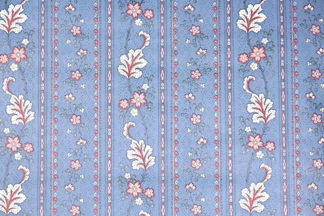 1980s Floral Vintage Wallpaper