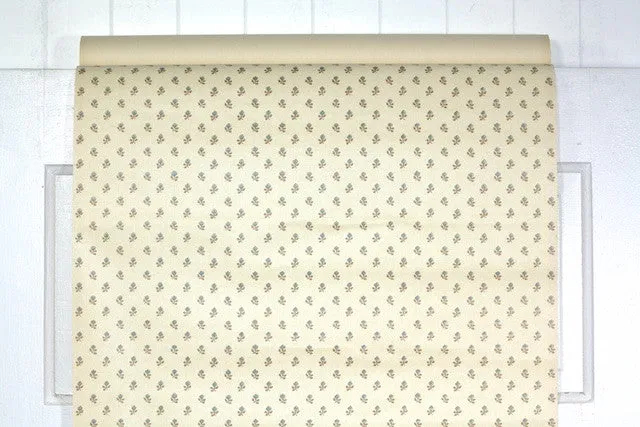 1980s Floral Vintage Wallpaper