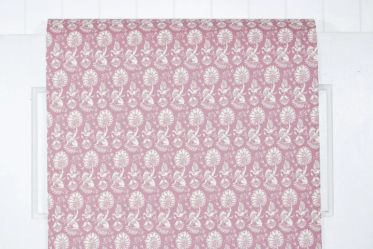 1980s Floral Vintage Wallpaper
