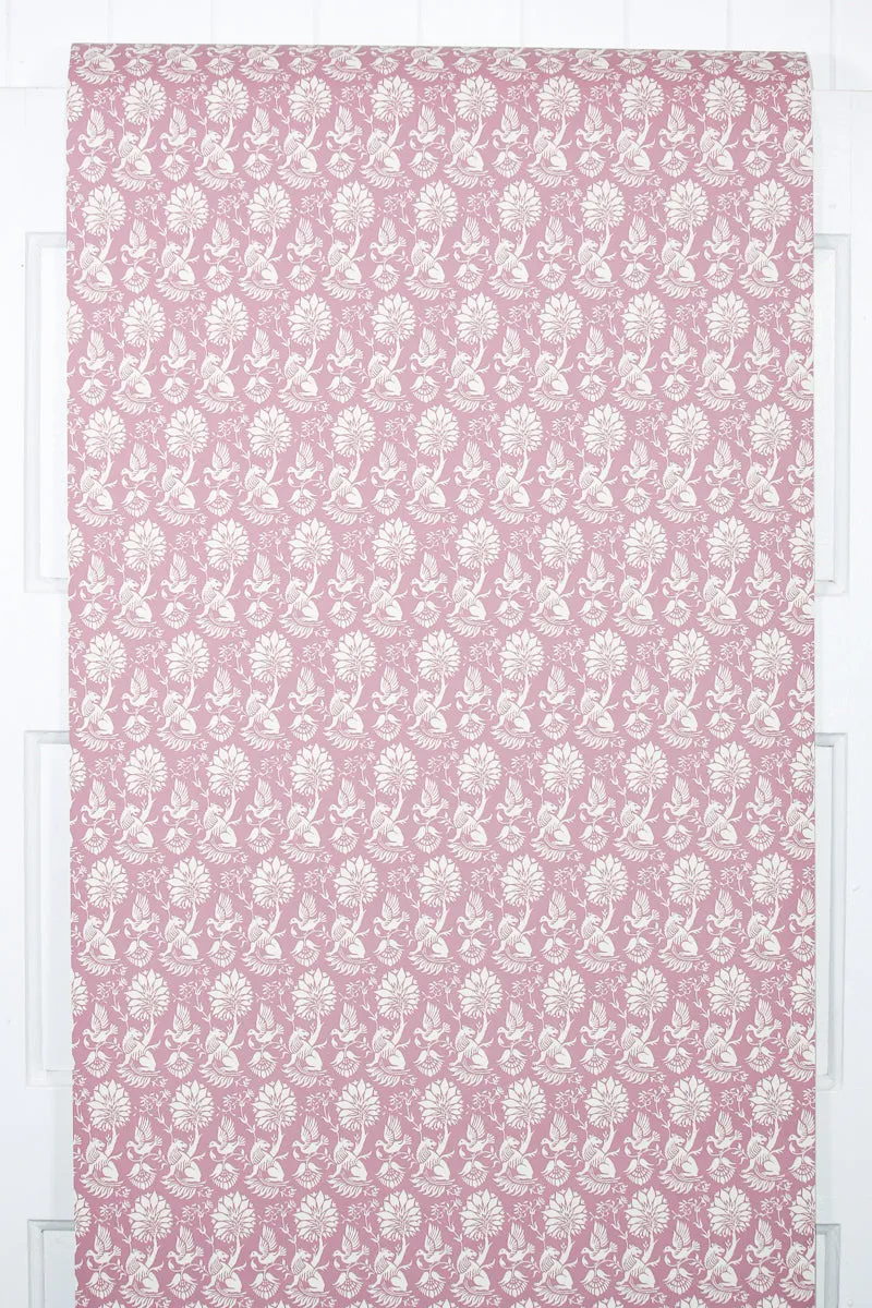 1980s Floral Vintage Wallpaper