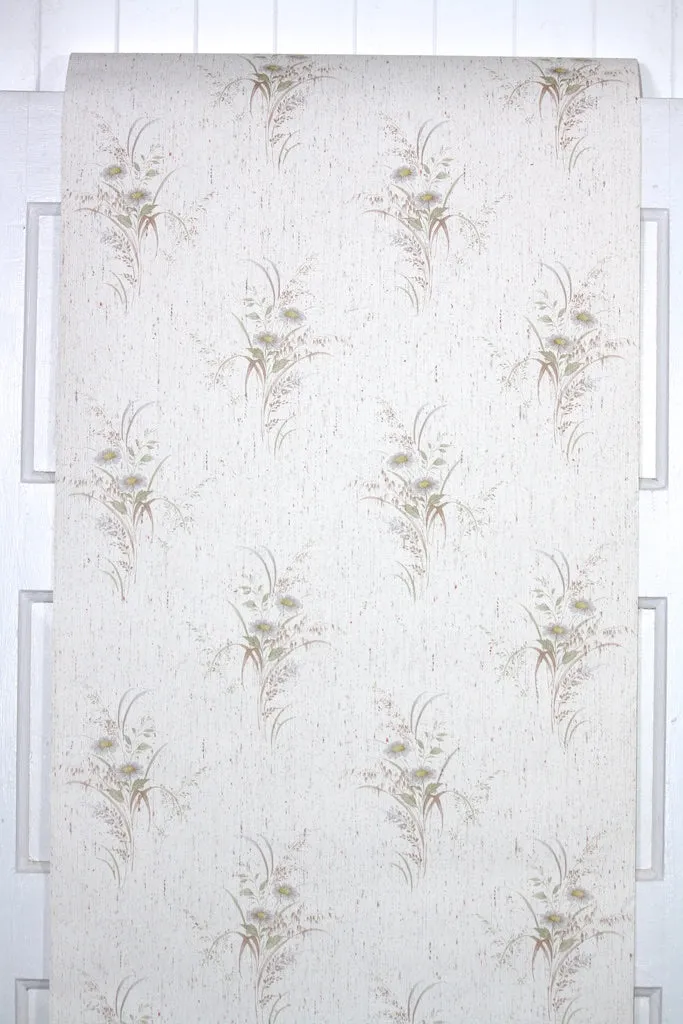 1980s Floral Vintage Wallpaper