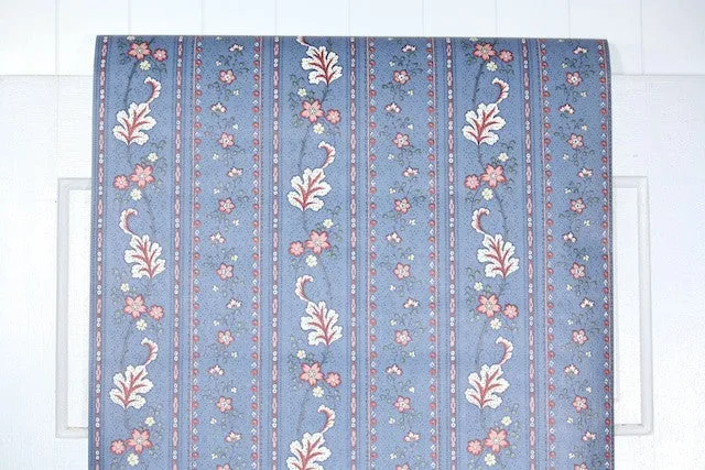 1980s Floral Vintage Wallpaper