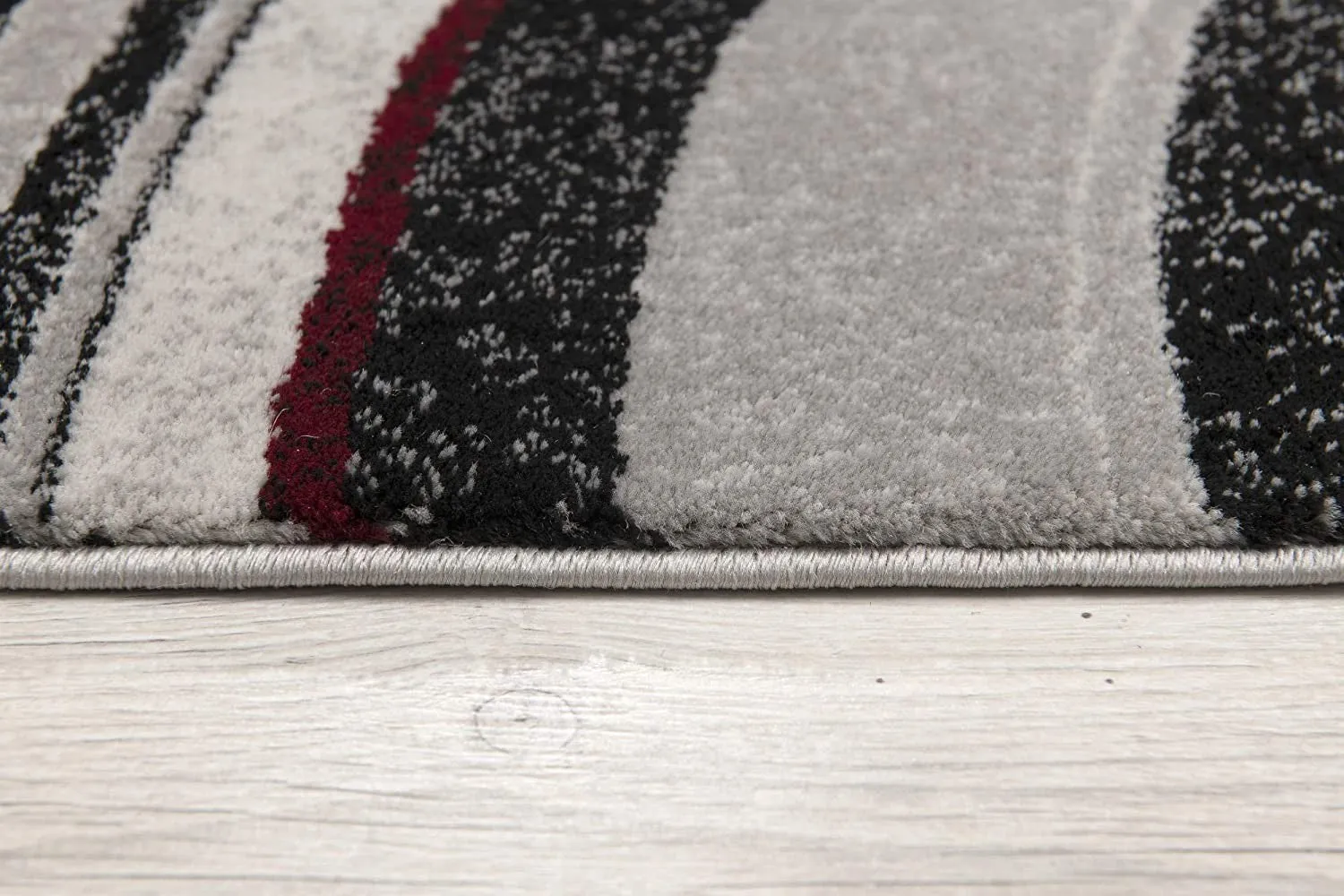 2’ x 8’ Gray Modern Geometric Runner Rug