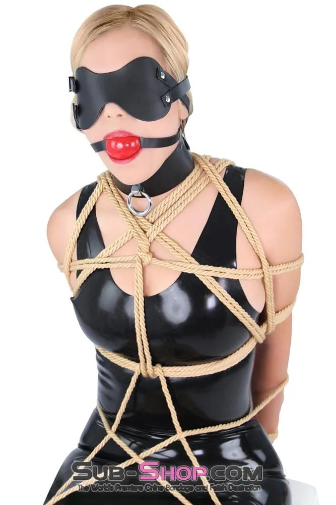 2430A      Lights Out Black Leather Blindfold