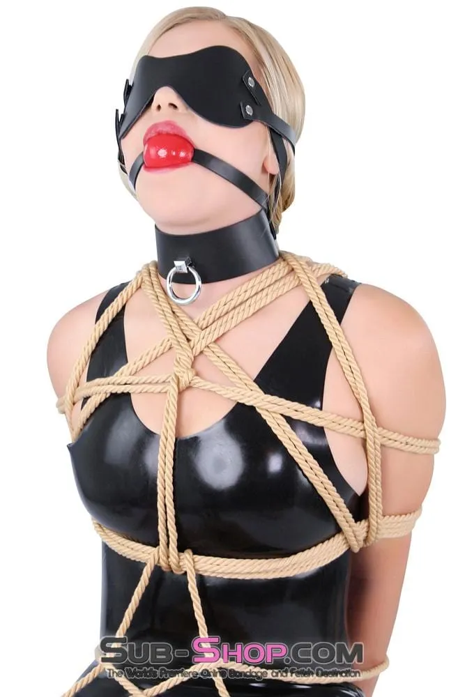 2430A      Lights Out Black Leather Blindfold