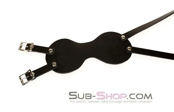 2430A      Lights Out Black Leather Blindfold