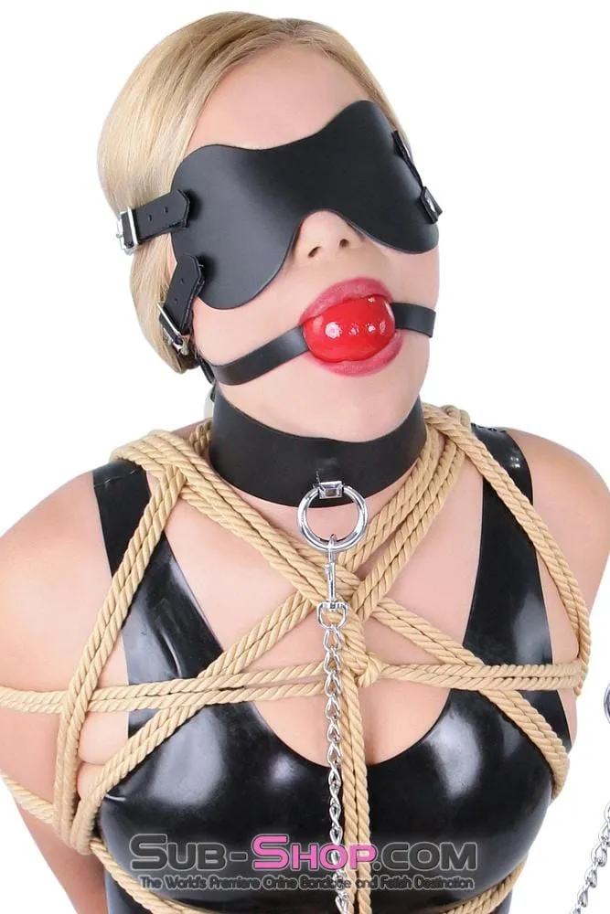 2430A      Lights Out Black Leather Blindfold