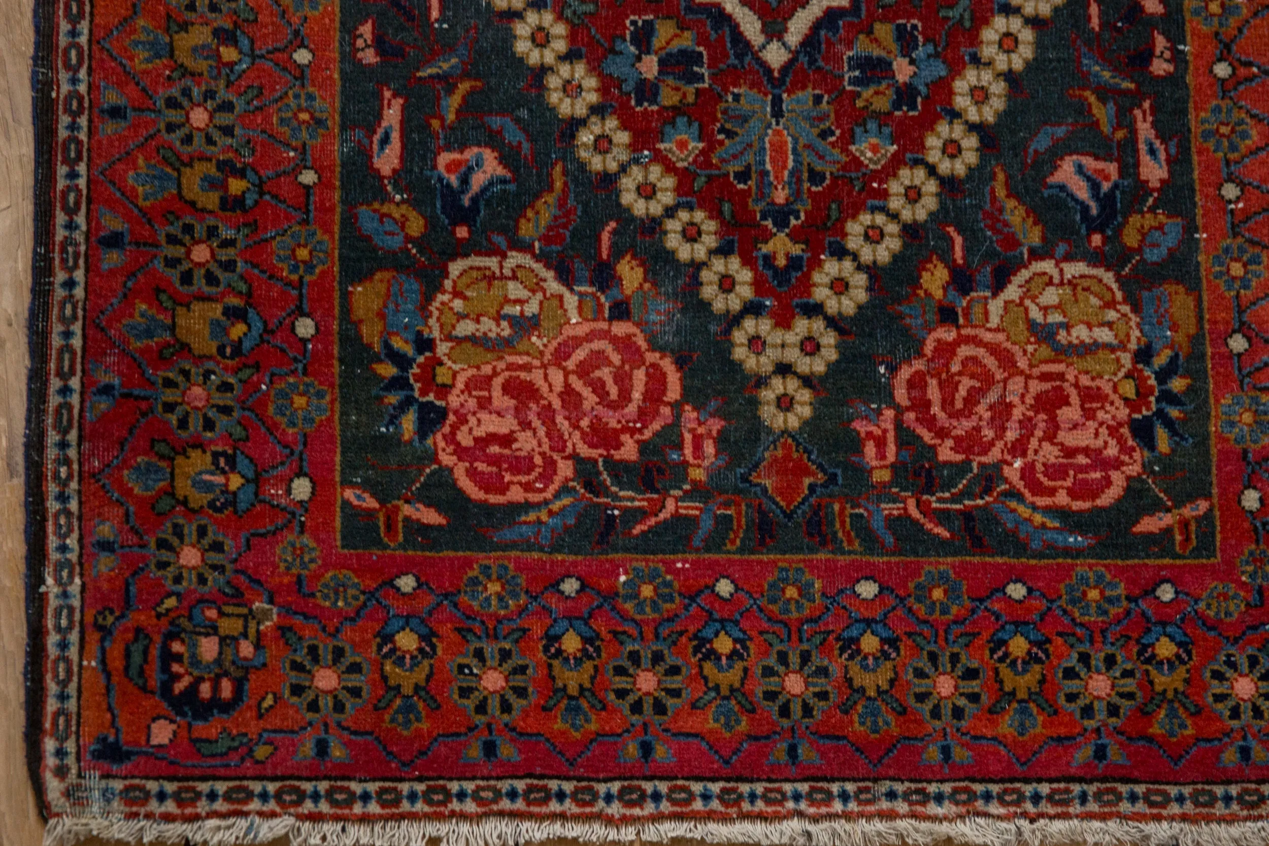 2x3 Vintage Fine Kashan Rug Mat