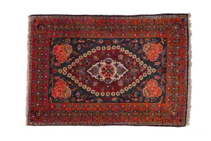 2x3 Vintage Fine Kashan Rug Mat
