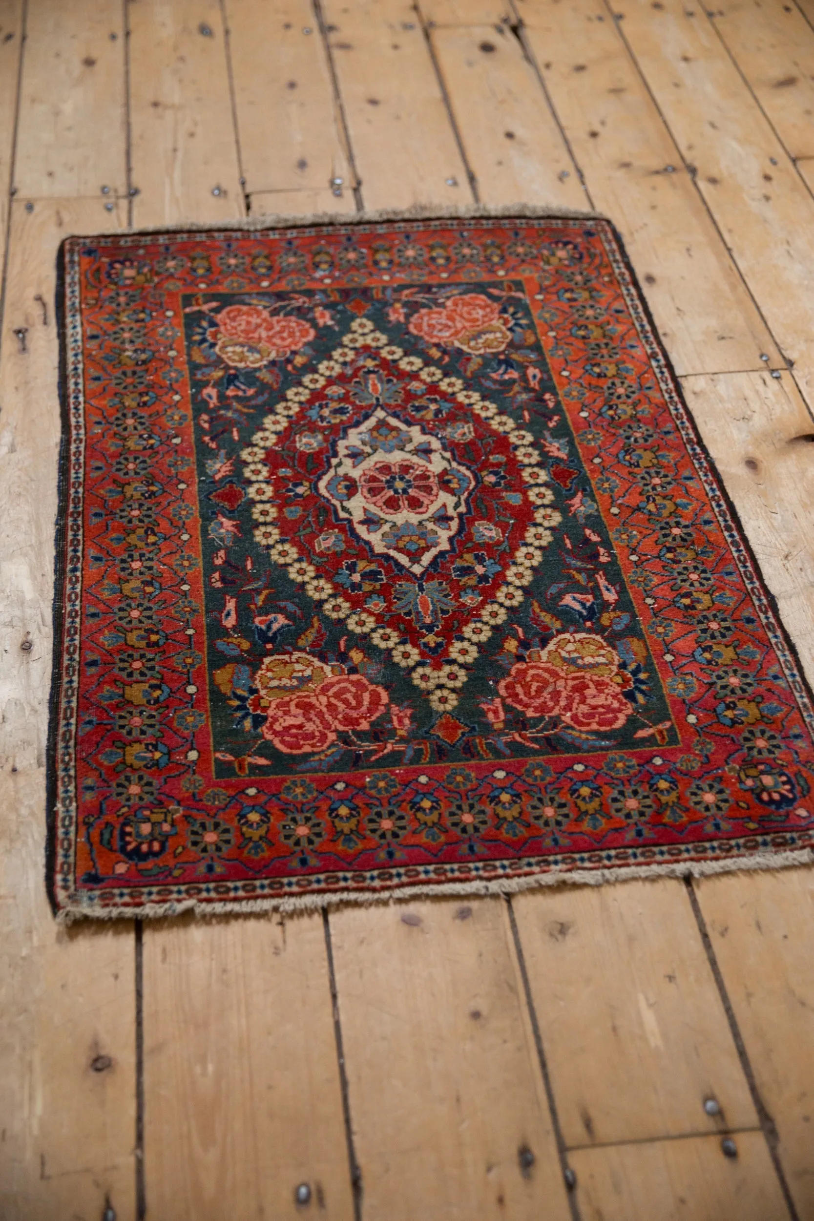 2x3 Vintage Fine Kashan Rug Mat