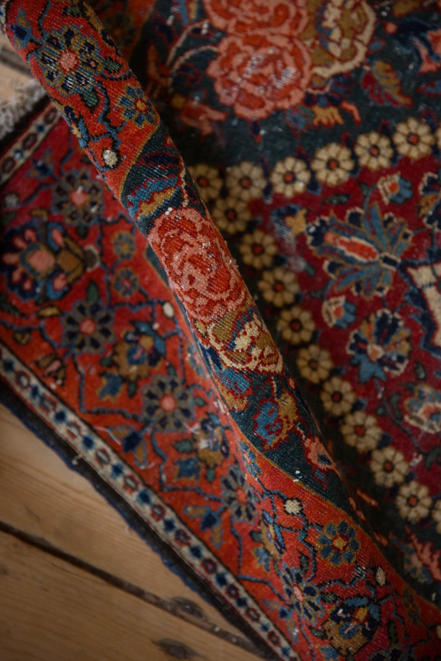 2x3 Vintage Fine Kashan Rug Mat