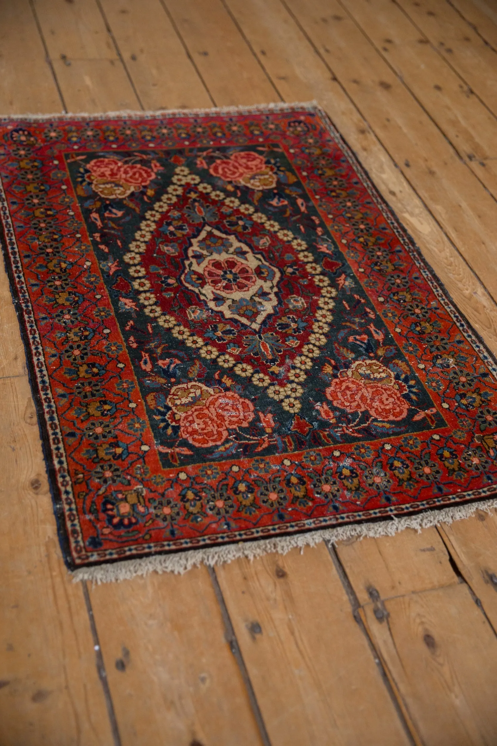 2x3 Vintage Fine Kashan Rug Mat