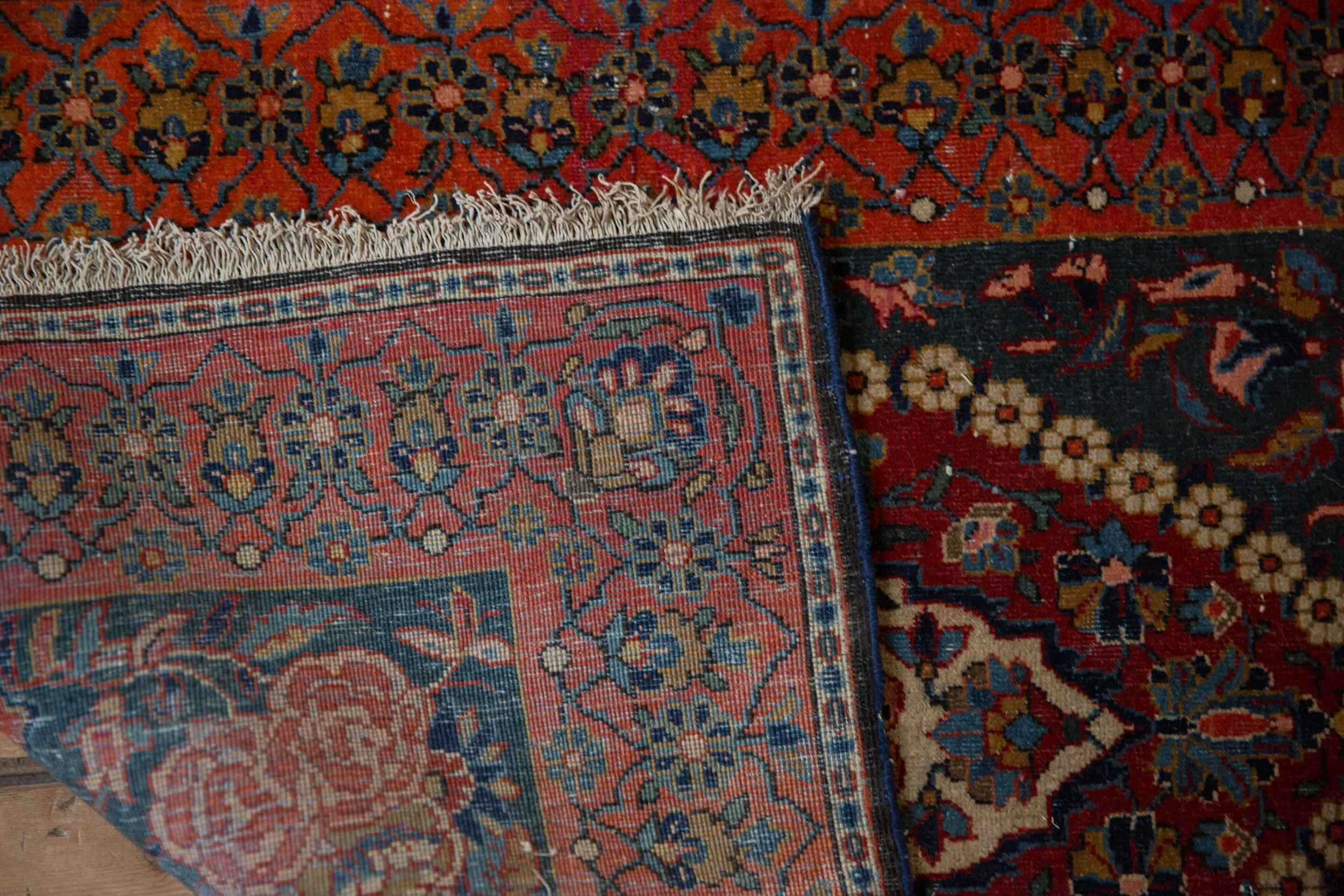 2x3 Vintage Fine Kashan Rug Mat