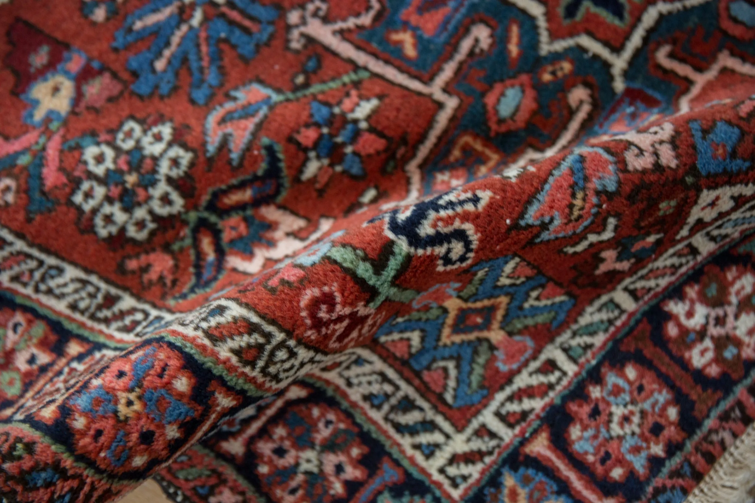 3.5x4.5 Vintage Karaja Square Rug