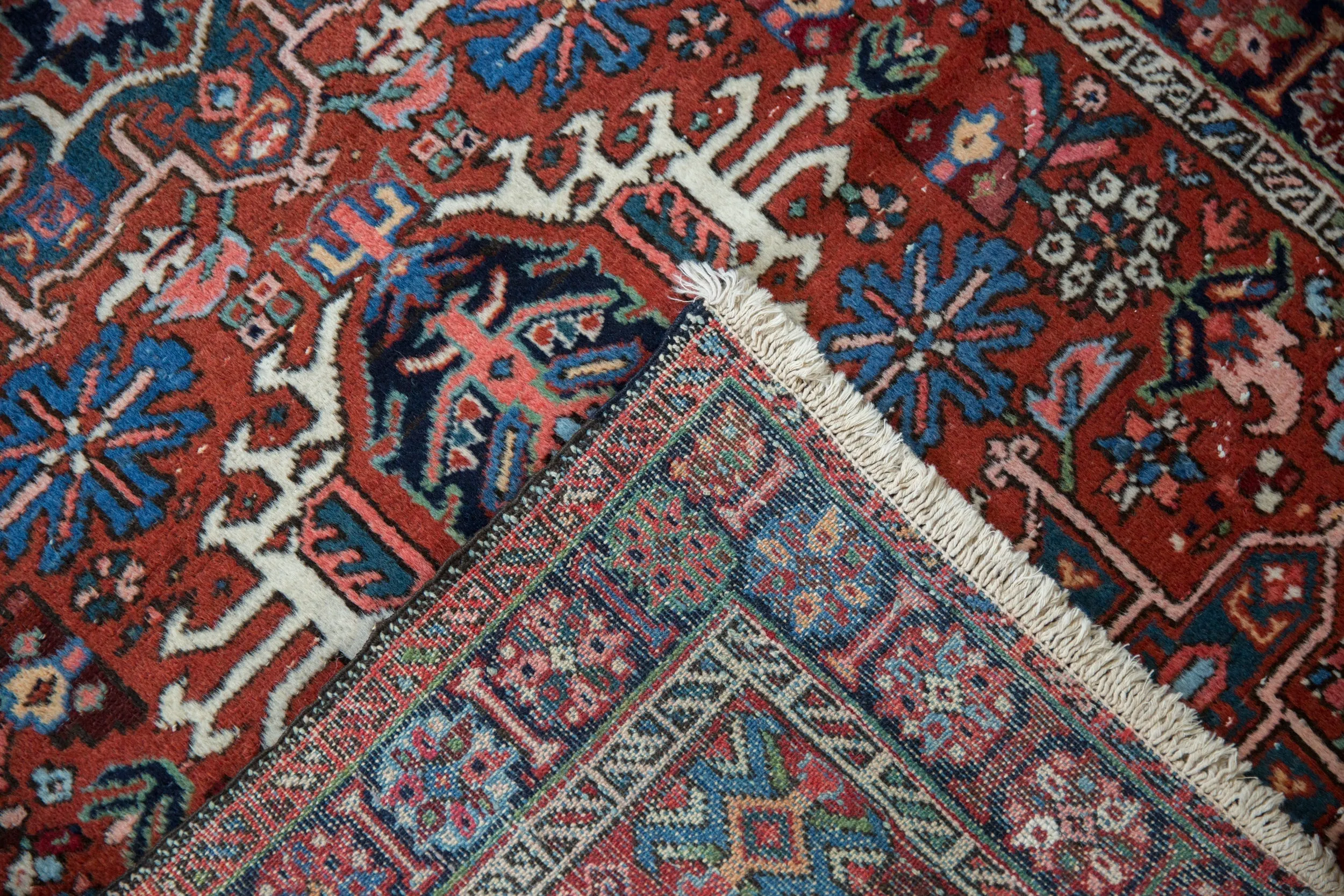 3.5x4.5 Vintage Karaja Square Rug