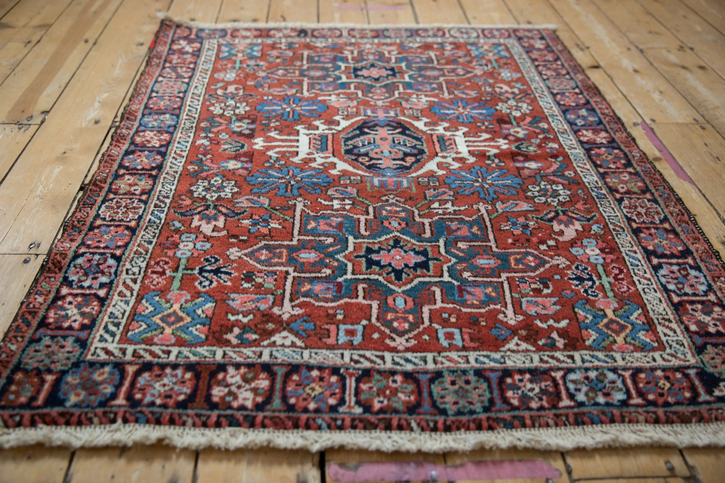 3.5x4.5 Vintage Karaja Square Rug