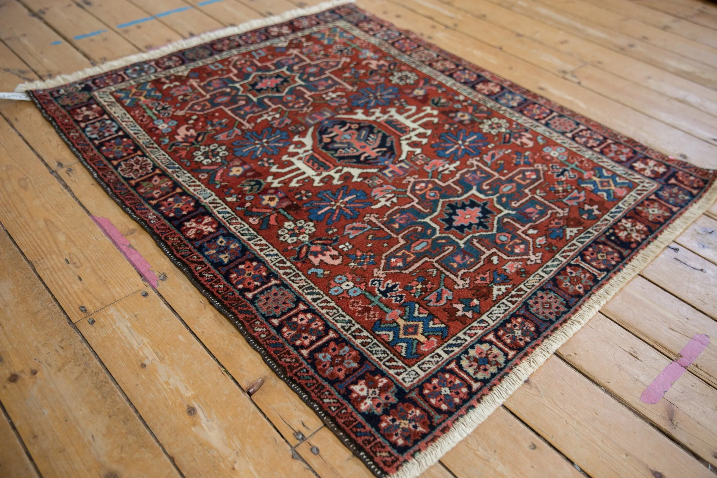 3.5x4.5 Vintage Karaja Square Rug
