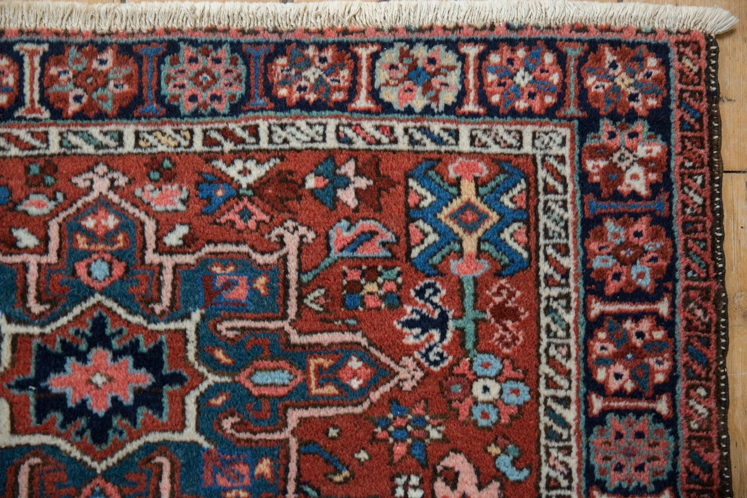 3.5x4.5 Vintage Karaja Square Rug