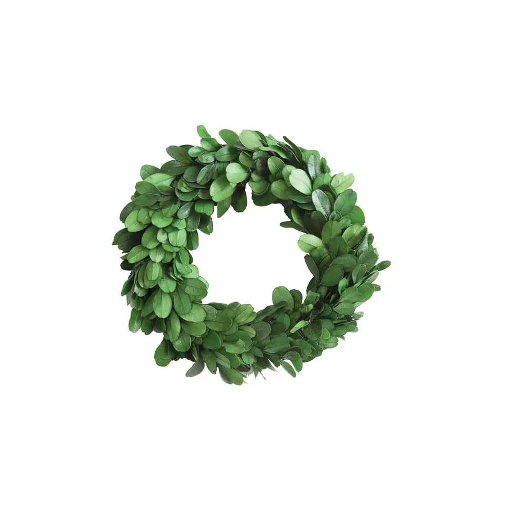 6" Round Preserved Boxwood Wreath