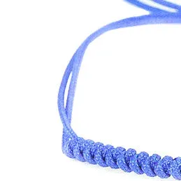 7 Plated 18K White Gold Balls Bracelet - 8 Colours Waxed Cord