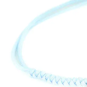 7 Plated 18K White Gold Balls Bracelet - 8 Colours Waxed Cord
