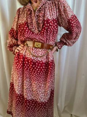 70’s Ted Lapidus Floral Dress