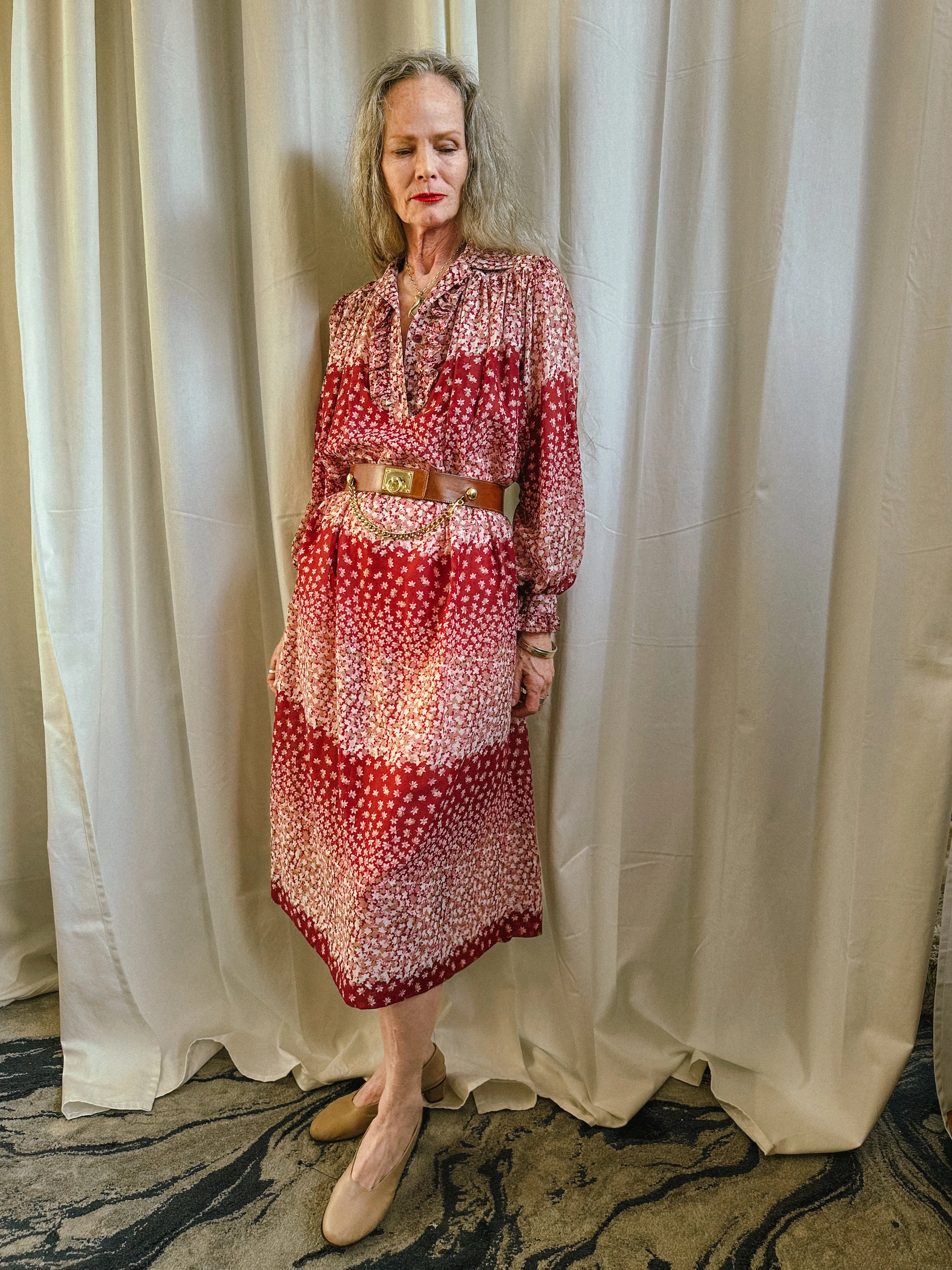 70’s Ted Lapidus Floral Dress