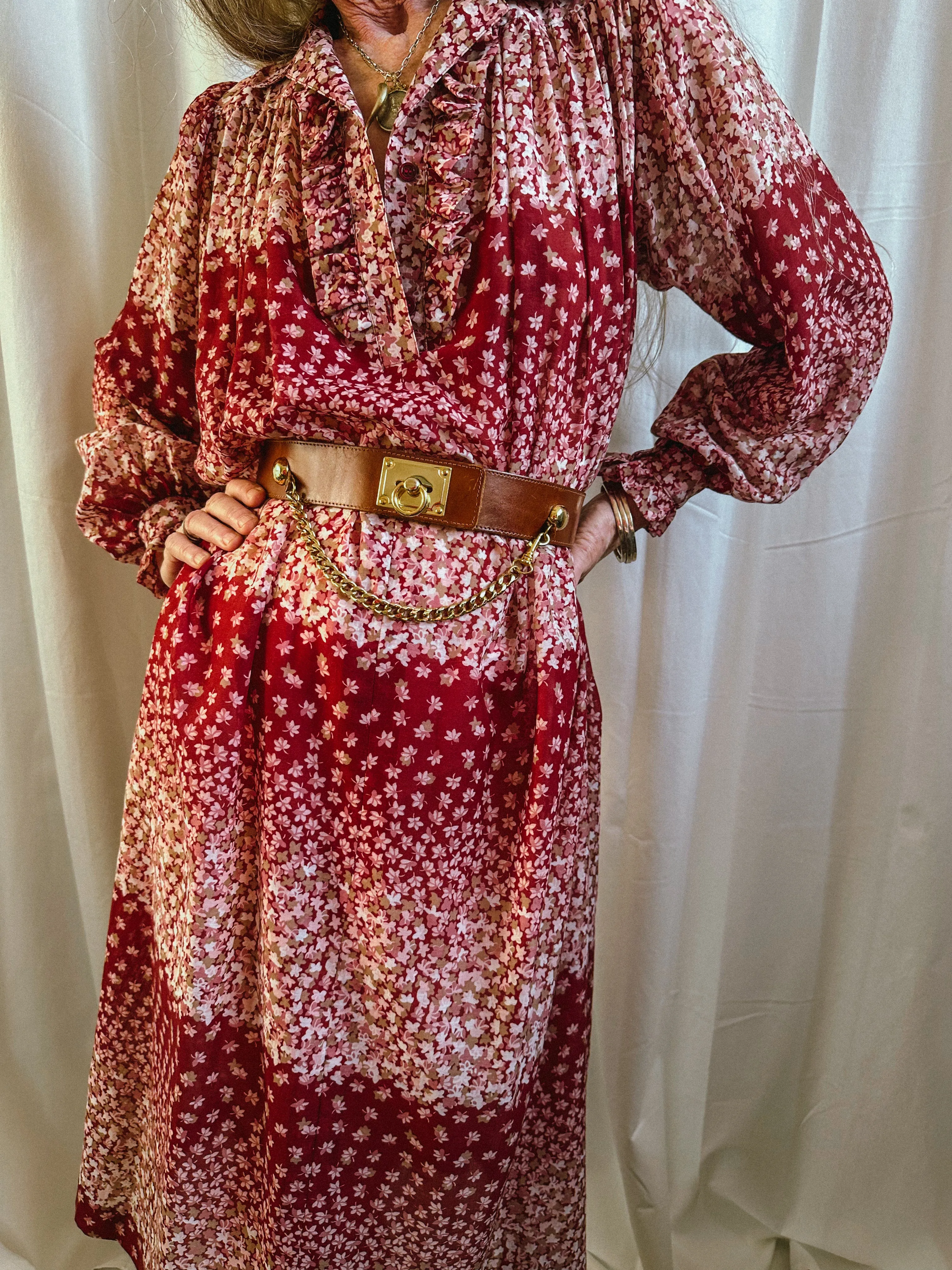 70’s Ted Lapidus Floral Dress