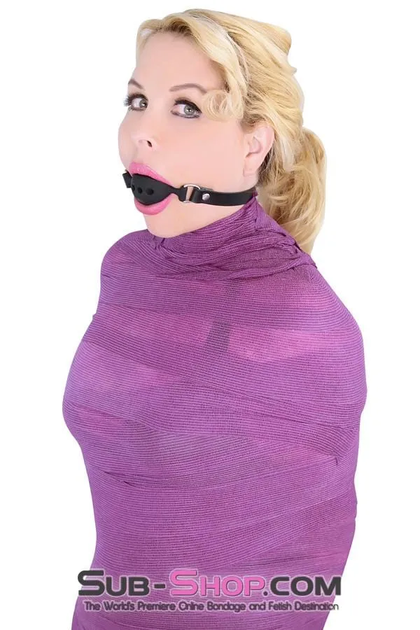 7364A      Large Black Silicone Ball Gag with Breather Holes