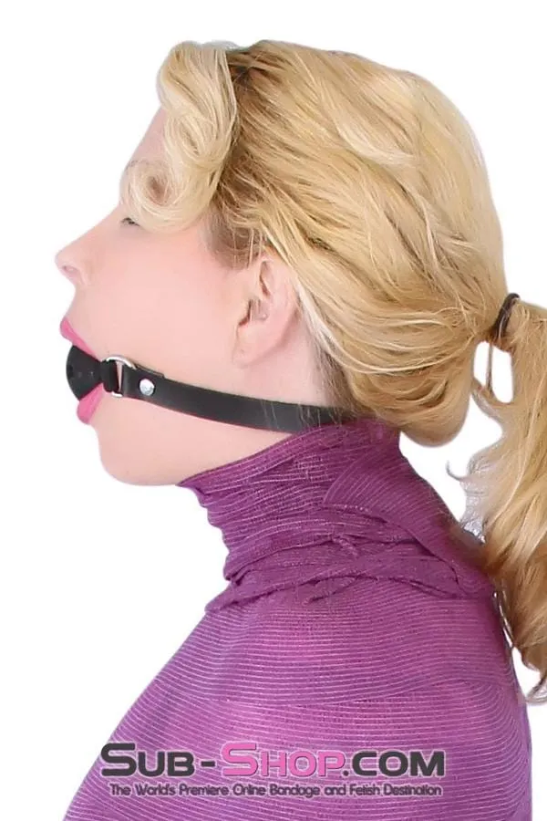 7364A      Large Black Silicone Ball Gag with Breather Holes