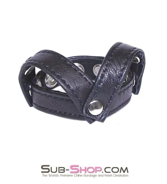 8853HS      Leather Y-Style Cock & Ball Separator Strap