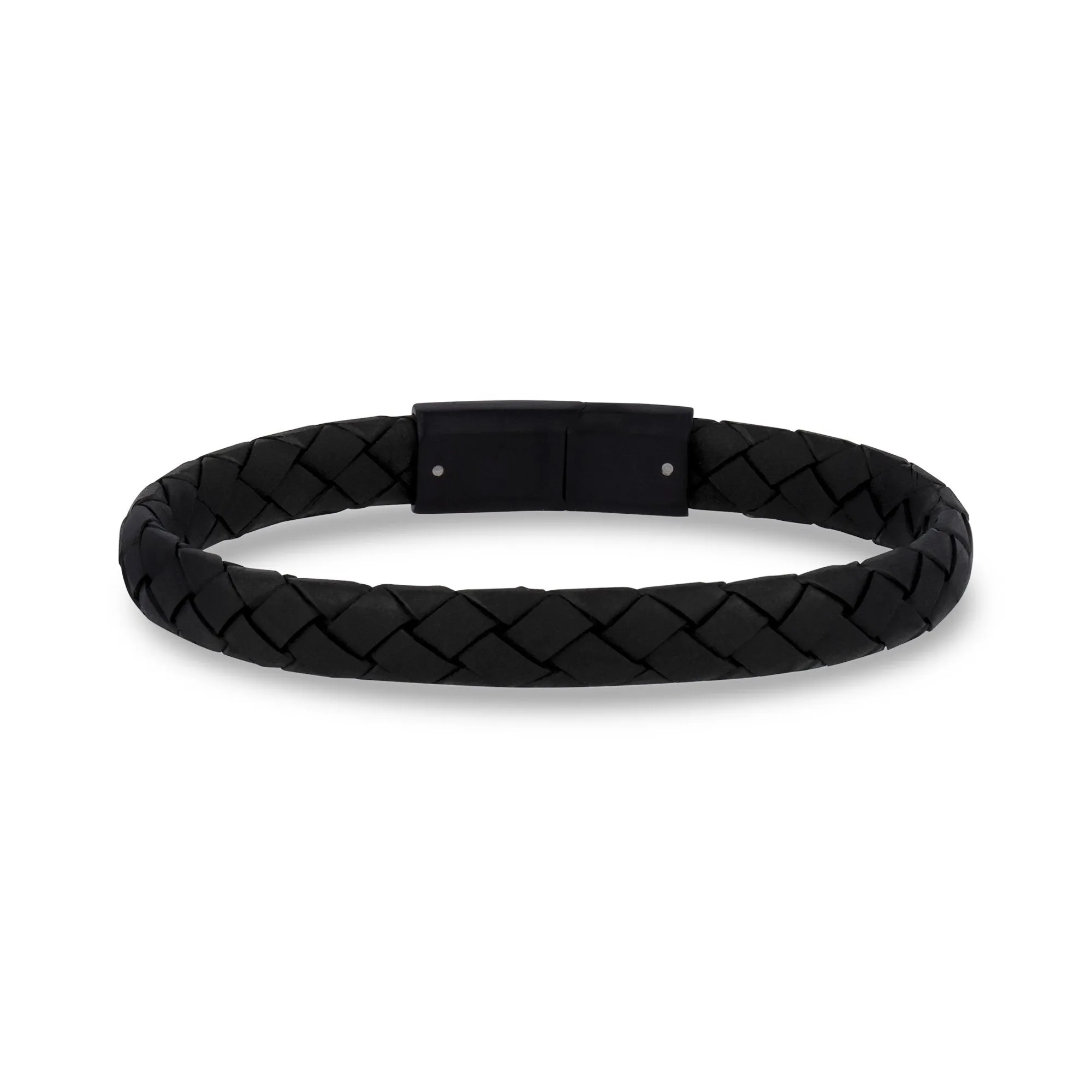 8mm Flat Leather Bracelet