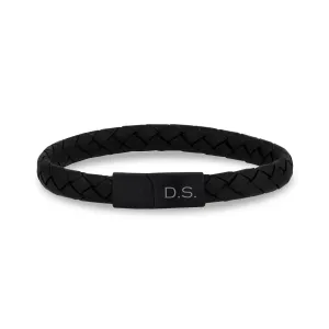 8mm Flat Leather Bracelet